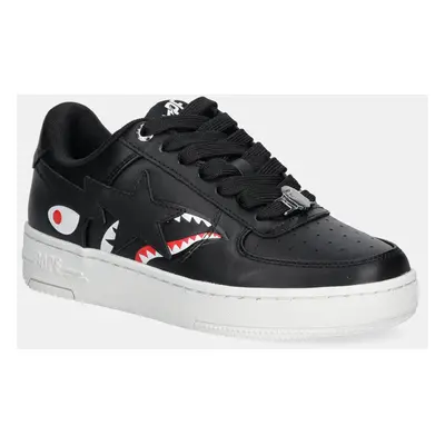 Kožené sneakers boty A Bathing Ape Shark Bape Sta L černá barva, 1K80291307