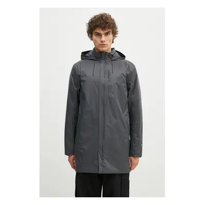 Bunda Rains Padded Nylon Coat 15480 SLATE šedá barva, přechodná