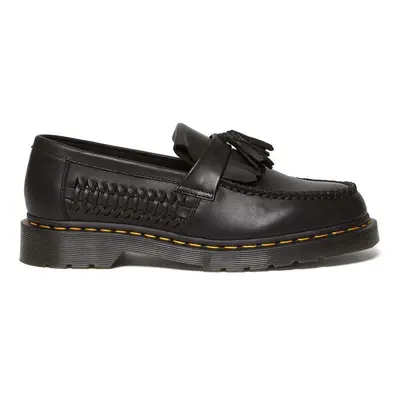 Kožené mokasíny Dr. Martens Adrian Woven černá barva, DM31621001