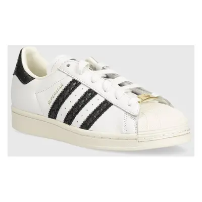 Kožené sneakers boty adidas Originals Superstar bílá barva, IF3637