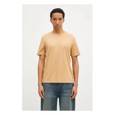 Bavlněné tričko Maison Kitsuné Chillax Fox Patch Regular Tee Shirt oranžová barva, s aplikací, L