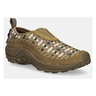 Boty Merrell 1TRL Jungle Moc Evo Woven Se pánské, zelená barva, J006443