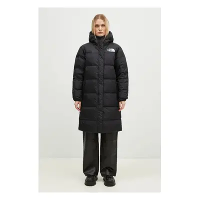 Péřová bunda The North Face Nuptse Parka dámská, černá barva, zimní, NF0A832K4H01