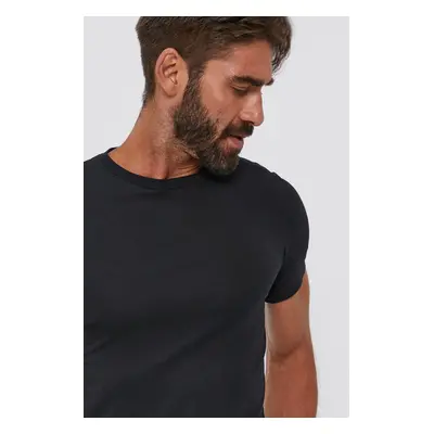 Tričko Polo Ralph Lauren (2-pack) pánské, černá barva, hladké, 714835960001