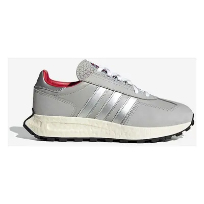 Kožené sneakers boty adidas Originals Retropy E5 HQ6759 šedá barva