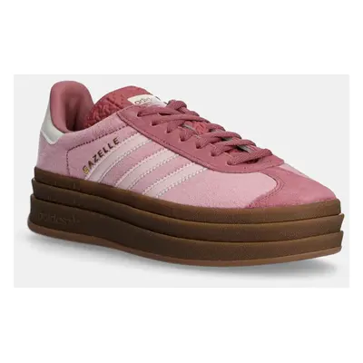 Sneakers boty adidas Originals Gazelle Bold W růžová barva, IG4389