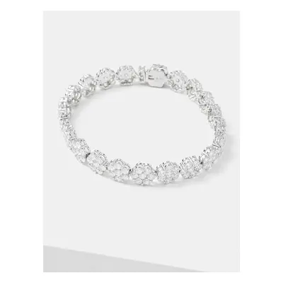 Stříbrný náramek HATTON LABS Daisy Tennis Bracelet S HL.W4.850.01