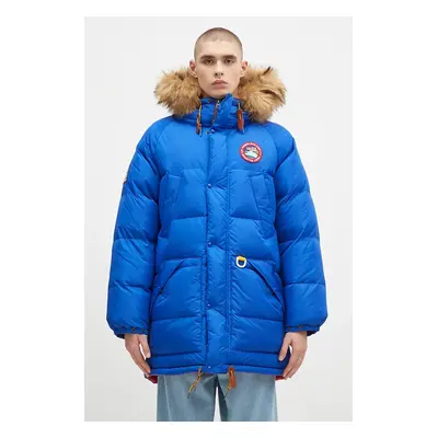 Oboustranná péřová bunda Polo Ralph Lauren Ripstop-Rev Talvi Parka pánská, modrá barva, zimní, 7