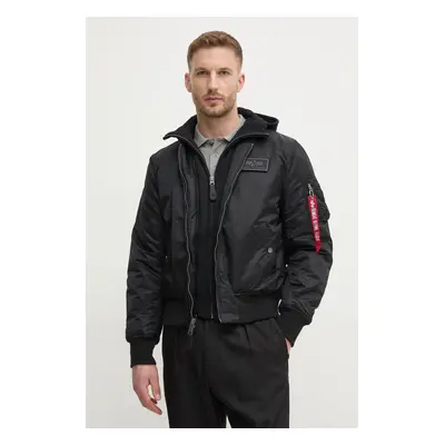 Bunda Alpha Industries MA-1 D-Tec pánská, černá barva, přechodná, 183110.515