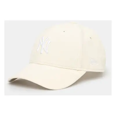 Kšiltovka New Era COSY 9FORTY® NEW YORK YANKEES béžová barva, s aplikací, 60565256