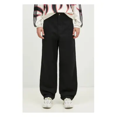 Kalhoty adidas Originals 100 Thieves Pant pánské, černá barva, jednoduché, JN6929