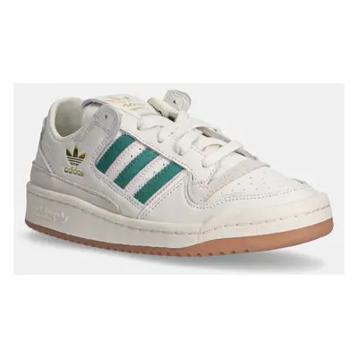 Kožené sneakers boty adidas Originals Forum Low Cl W béžová barva, IF7220