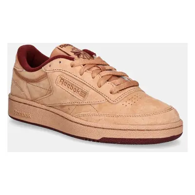 Semišové sneakers boty Reebok Club C 85 oranžová barva, 100201182