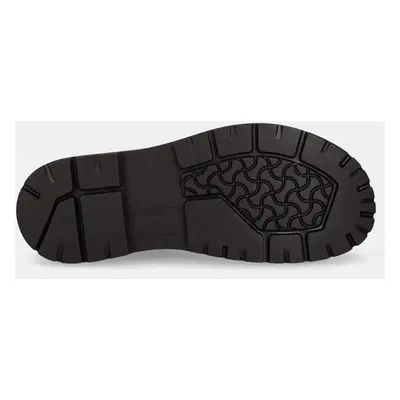 Kožené kotníkové boty Birkenstock Prescott Slip On dámské, šedá barva, na plochém podpatku, 1028