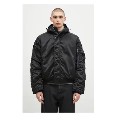 Bunda Alpha Industries N-2B UV pánská, černá barva, zimní, 148133UV