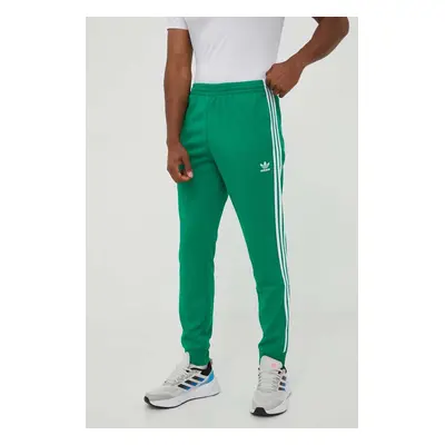 Tepláky adidas Originals Adicolor Classics SST zelená barva, s aplikací, IK3515