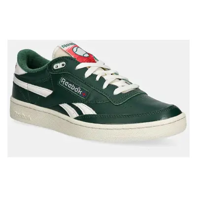 Kožené sneakers boty Reebok Club C Revenge Vintage zelená barva, 100201178