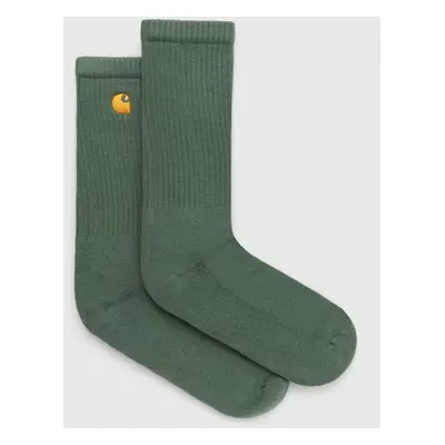 Ponožky Carhartt WIP Chase Socks pánské, zelená barva, I029421.29YXX