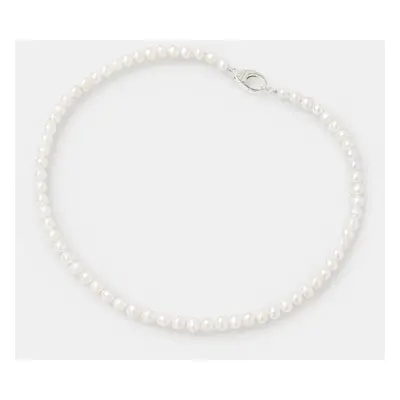 Stříbrný náhrdelník HATTON LABS Pearl Chain M HL.W4.504.01