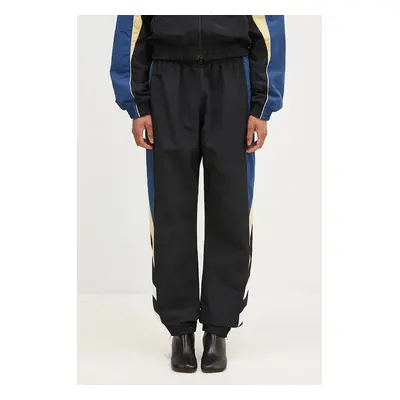 Tepláky Martine Rose Panelled Trackpant černá barva, vzorované, 154WP01011