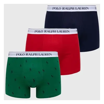 Boxerky Polo Ralph Lauren 3-pack pánské, zelená barva, 714830299