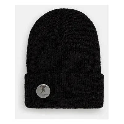 Vlněná čepice Engineered Garments Wool Watch Cap černá barva, z husté pleteniny, 24F1H037