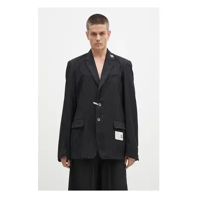 Vlněné sako Maison MIHARA YASUHIRO Aged Suit Blazer černá barva, A13JK033