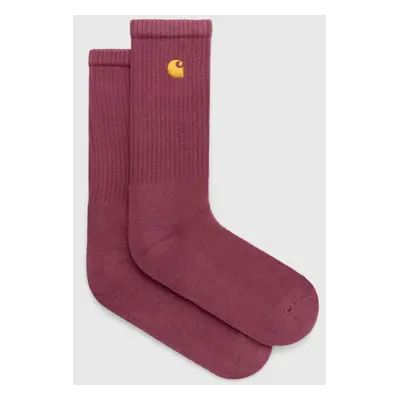 Ponožky Carhartt WIP Chase Socks pánské, růžová barva, I029421.2BBXX