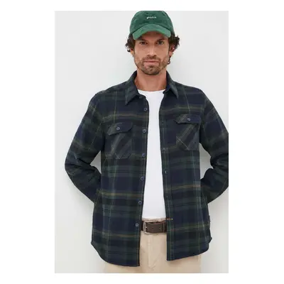 Košile Barbour Snowcap Tailored Shirt zelená barva, regular, s klasickým límcem, MSH5360