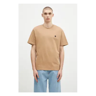 Bavlněné tričko Carhartt WIP S/S Madison zelená barva, I033000.2I7XX