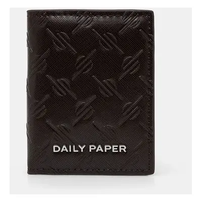 Peněženka Daily Paper Kidis Monogram Wallet hnědá barva, 2421121