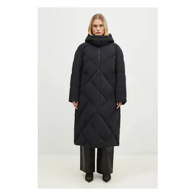 Péřová bunda Kenzo Long Down Jacket dámská, černá barva, zimní, FE62OU1229NH.99