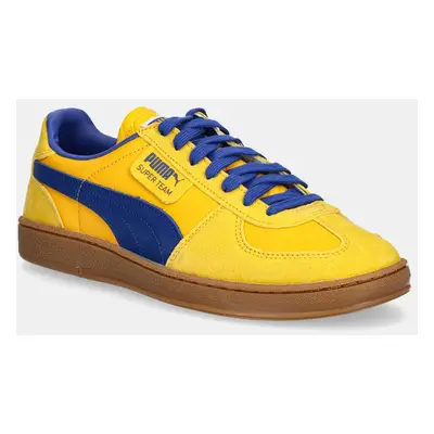 Semišové sneakers boty Puma Super Team PARMA Sport žlutá barva, 401079