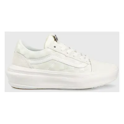 Sneakers boty Vans Old Skool Overt CC bílá barva, VN0A7Q5ETDC1-DKBRN