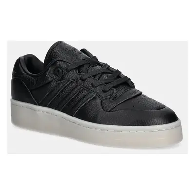 Kožené sneakers boty adidas Originals Rivalry Lux Low černá barva, ID3950