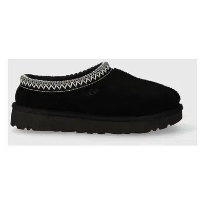 Semišové papuče UGG W TASMAN černá barva, 5955 BLK