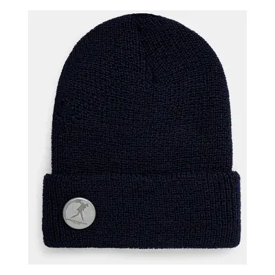 Vlněná čepice Engineered Garments Wool Watch Cap tmavomodrá barva, z husté pleteniny, 24F1H037