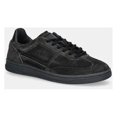 Semišové sneakers boty Champion CL78 I&A SUEDE Low Cut černá barva, S22376