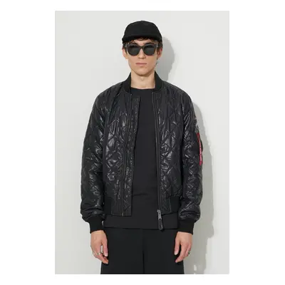 Bomber bunda Alpha Industries MA-1 DQ černá barva, přechodná, 106112.03-black