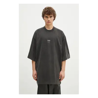 Bavlněné tričko 032C 'Team' Layered Longsleeve černá barva, SS24-C-1075