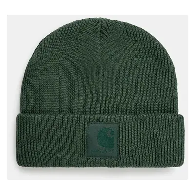 Bavlněná čepice Carhartt WIP Dawson Beanie zelená barva, z husté pleteniny, I033843.29UXX