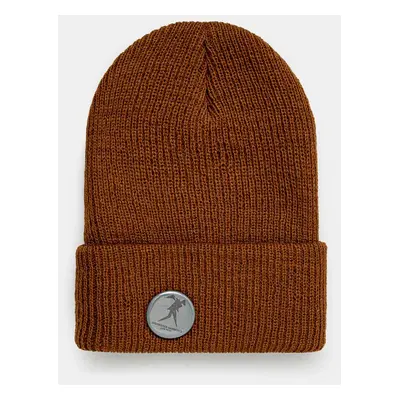 Vlněná čepice Engineered Garments Wool Watch Cap hnědá barva, z husté pleteniny, 24F1H037