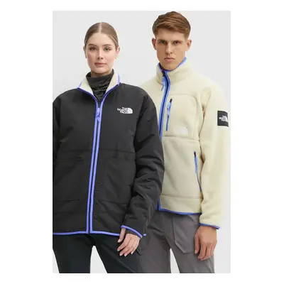 Oboustranná bunda The North Face TNF x Yinka Ilori béžová barva, přechodná, NF0A89GK4D51