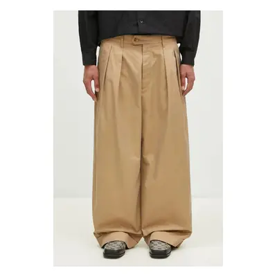 Kalhoty Engineered Garments Oxford Pant pánské, zelená barva, jednoduché, 24F1F031.ZT146