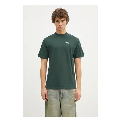 Bavlněné tričko Butter Goods Basic Tee zelená barva, BG243110