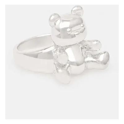 Prstýnek AMBUSH Inflated Teddy Bear Ring BWOC004F24SIL0017200