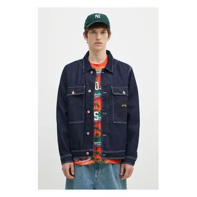 Džínová bunda Stan Ray Trucker Jacket pánská, tmavomodrá barva, přechodná, AW2404919