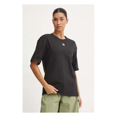 Bavlněné tričko adidas Originals Essential černá barva, IY7321