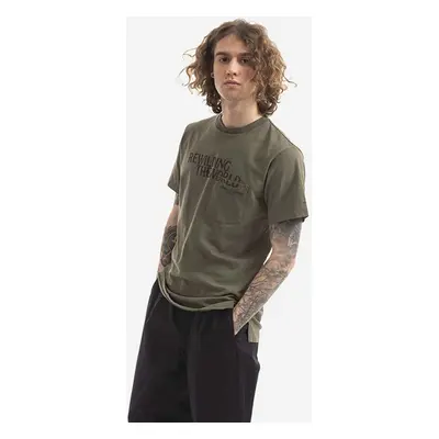 Bavlněné tričko Engineered Garments zelená barva, 22S1H010-RP001D