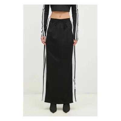 Sukně adidas Originals Adibreak Adicolor Maxi Skirt černá barva, maxi, JD0923